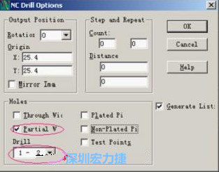 轉(zhuǎn)完Gerber后，接著還需轉(zhuǎn)鉆孔，通孔和盲、埋孔的轉(zhuǎn)法有所不同，轉(zhuǎn)通孔只須點擊Add，在彈出的窗口Document Name輸入文件名