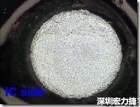 紅墨水染紅測試分析-IC面，允收