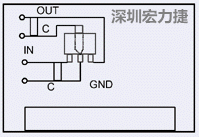 圖3：降壓電路的PCB設(shè)計(jì)示例。