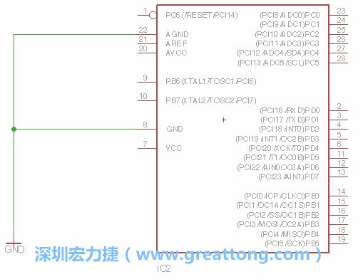 排針的用途是連接微控制器的輸出和輸入，它提供了一個平臺給焊線和針腳。