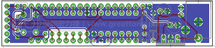 以上就是布線的所有步驟了。接下來(lái)就只剩下絲?。╯ilk-screen）、建立Gerber檔跟drill檔和送去印刷電路板廠制作的步驟。