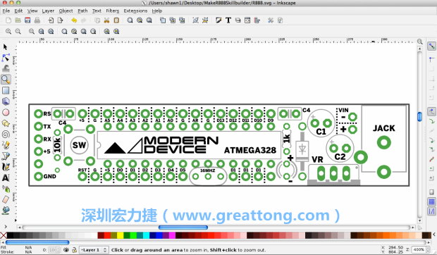 既然你有一個以電路板為背景的清晰影像了，使用向量工具將要絲印的圖像畫在上面吧，下面有一個例子。